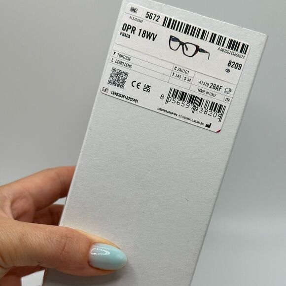 PRADA Eyeglasses PR18WV 2AU101 Tortoise Demo Lens Women NEW - Picture 12 of 12